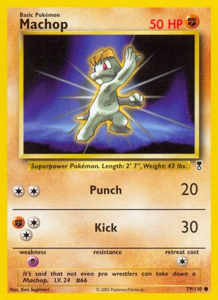 Machop 079/110 - Reverse Holofoil Legendary Collection - Common