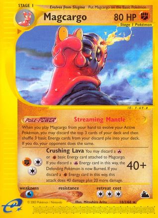 Magcargo (18) 018 - Reverse Holofoil Skyridge - Rare