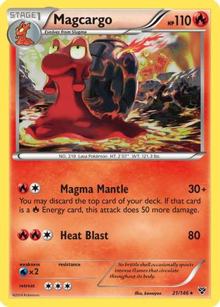 Magcargo 021 XY Base Set - Rare