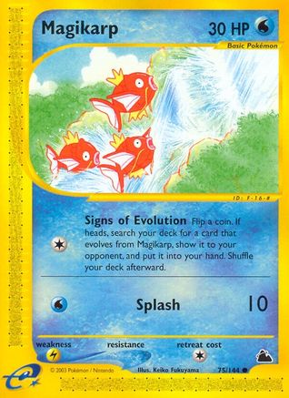 Magikarp 075 - Reverse Holofoil Skyridge - Common
