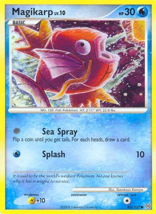 Magikarp 065/100 - Reverse Holofoil Stormfront - Common