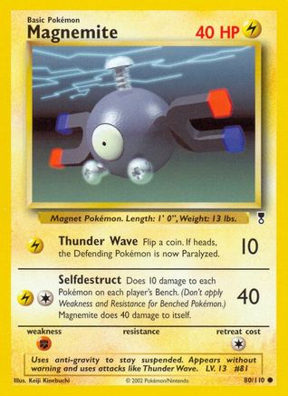 Magnemite 080 - Reverse Holofoil Legendary Collection - Common