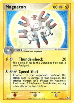 Magneton 027/112 - Reverse Holofoil FireRed & LeafGreen - Rare