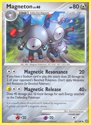 Magneton (42) 042 - Reverse Holofoil Stormfront - Uncommon