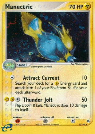 Manectric 009/109 - Reverse Holofoil Ruby and Sapphire - Holo Rare