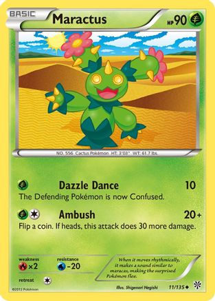 Maractus 011 - Reverse Holofoil Plasma Storm - Uncommon