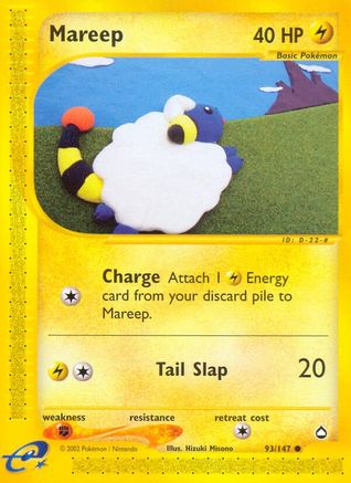 Mareep 093/147 - Reverse Holofoil Aquapolis - Common