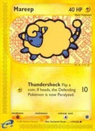 Mareep 119/165 - Reverse Holofoil Expedition - Common