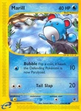 Marill 120/165 - Reverse Holofoil Expedition - Common
