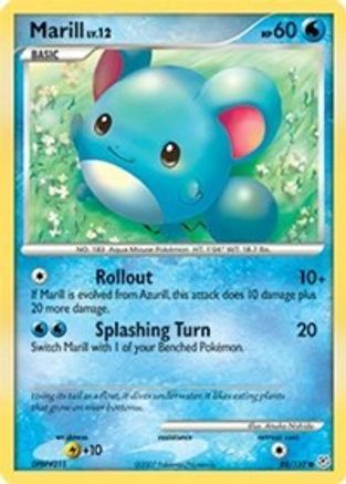 Marill 088/130 - Reverse Holofoil Diamond and Pearl - Common