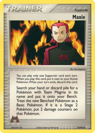 Maxie 073 - Reverse Holofoil Team Magma vs Team Aqua - Uncommon