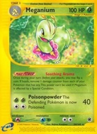Meganium (54) 054 - Reverse Holofoil Expedition - Rare