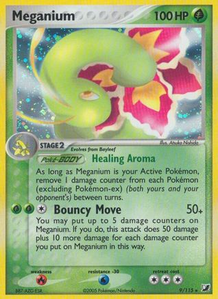 Meganium 009 - Reverse Holofoil Unseen Forces - Holo Rare