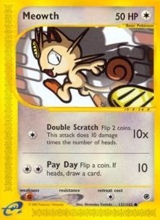Meowth 121/165 Expedition - Common