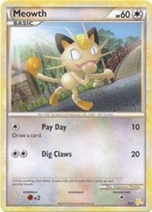 Meowth (#12) 012 HGSS Trainer Kit Gyarados & Raichu - Common
