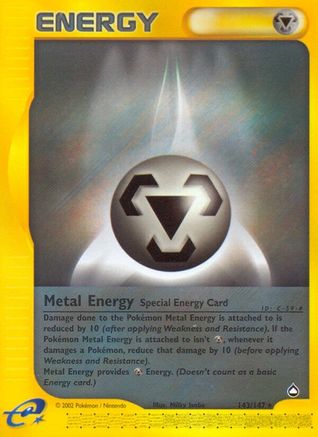 Metal Energy 143 - Reverse Holofoil Aquapolis - Rare