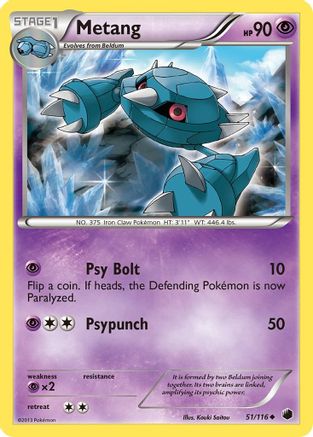 Metang 051 - Reverse Holofoil Plasma Freeze - Uncommon