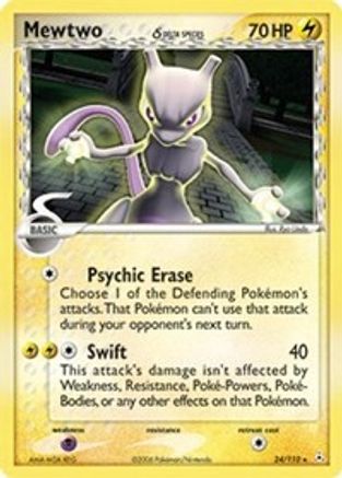 Mewtwo (Delta Species) 024/110 Holon Phantoms - Rare