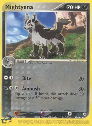 Mightyena 042/109 Ruby and Sapphire - Uncommon