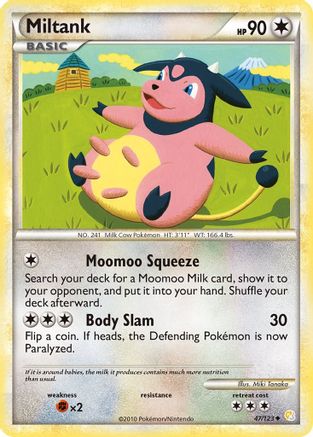 Miltank 047/123 HeartGold SoulSilver - Uncommon
