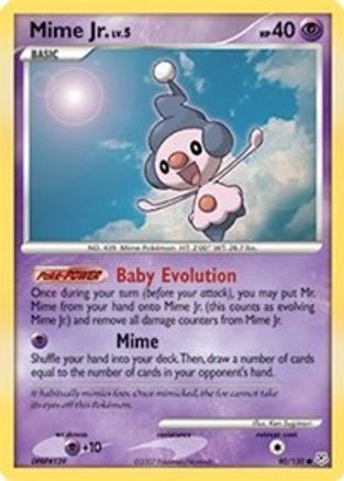 Mime Jr. 090/130 - Reverse Holofoil Diamond and Pearl - Common