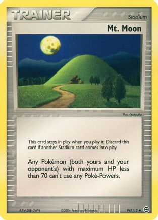 Mt. Moon 094 - Reverse Holofoil FireRed & LeafGreen - Uncommon