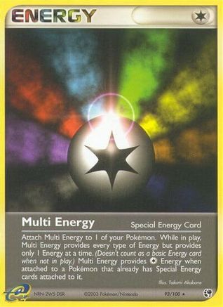 Multi Energy 093/100 - Reverse Holofoil Sandstorm - Rare