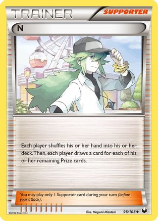 N (Supporter) 096/108 Dark Explorers - Uncommon