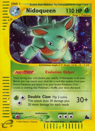 Nidoqueen (H21) H21 - Holofoil Skyridge - Holo Rare