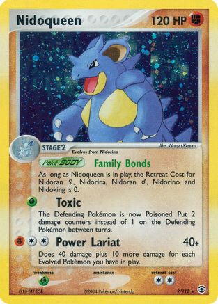 Nidoqueen 009 - Holofoil FireRed & LeafGreen - Holo Rare