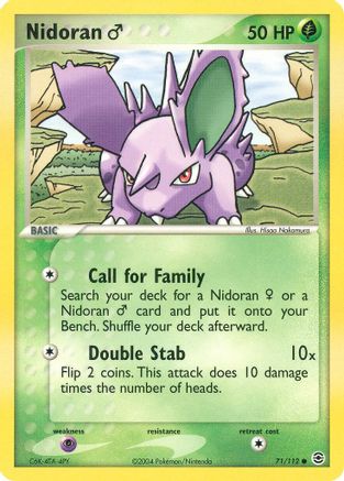 Nidoran M 071/112 FireRed & LeafGreen - Common