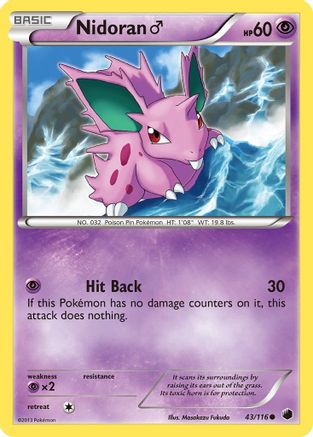 Nidoran M 043 Plasma Freeze - Common