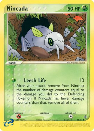 Nincada 068/097 - Reverse Holofoil Dragon - Common