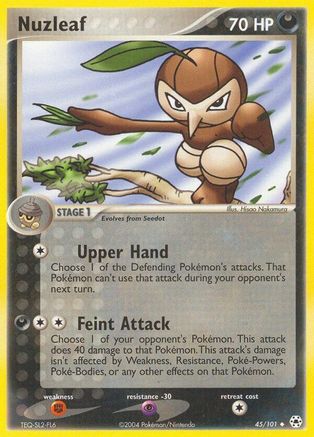 Nuzleaf 045/101 - Reverse Holofoil Hidden Legends - Uncommon
