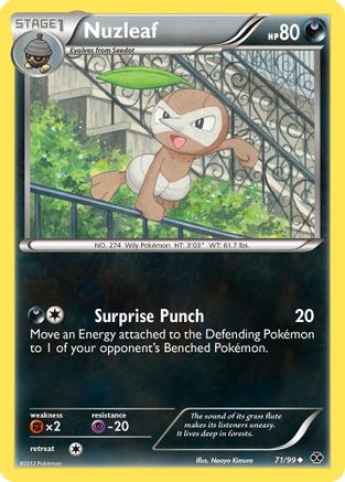 Nuzleaf 071 - Reverse Holofoil Next Destinies - Uncommon