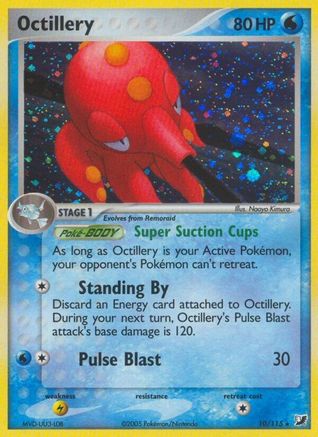 Octillery 010/115 - Reverse Holofoil Unseen Forces - Holo Rare