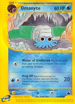Omanyte 041 Skyridge - Uncommon