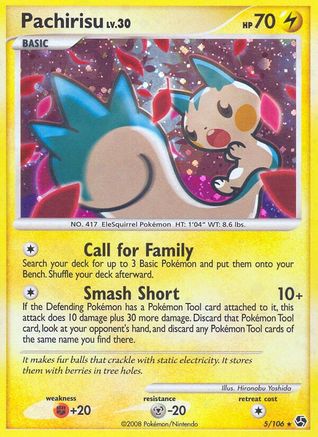 Pachirisu 005 - Holofoil Great Encounters - Holo Rare