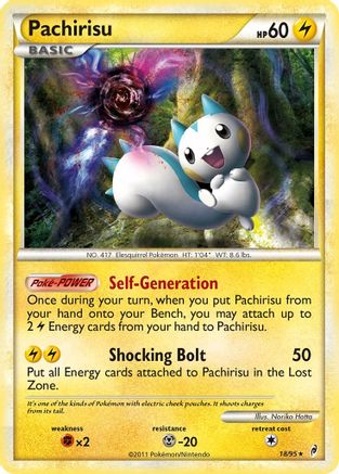 Pachirisu 018/95 - Reverse Holofoil Call of Legends - Holo Rare