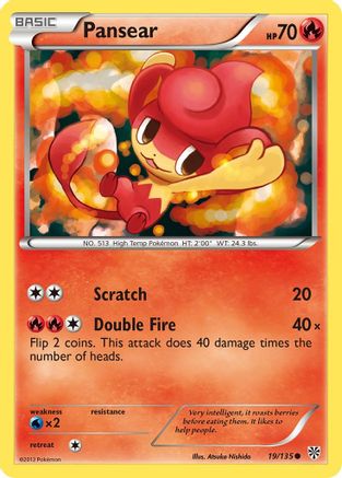 Pansear 019 - Reverse Holofoil Plasma Storm - Common