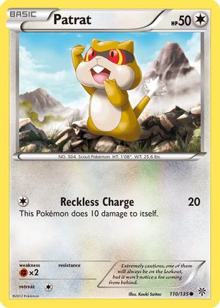 Patrat (110) 110 - Reverse Holofoil Plasma Storm - Common