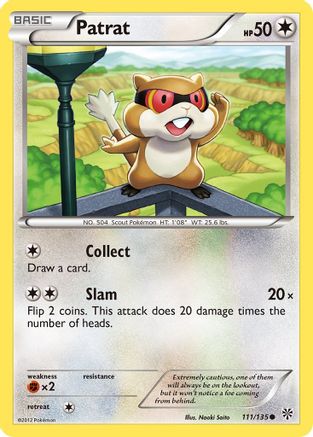 Patrat (111) 111 - Reverse Holofoil Plasma Storm - Common