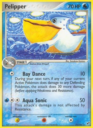 Pelipper 021 Deoxys - Rare