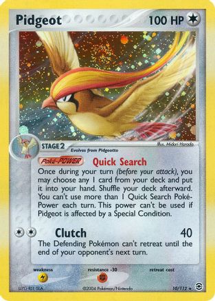 Pidgeot 010/112 FireRed & LeafGreen - Holo Rare
