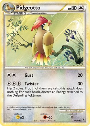 Pidgeotto 048/95 - Reverse Holofoil Call of Legends - Uncommon