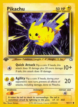 Pikachu 070/111 - 1st Edition Neo Genesis - Common