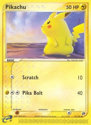Pikachu 072/100 Sandstorm - Common