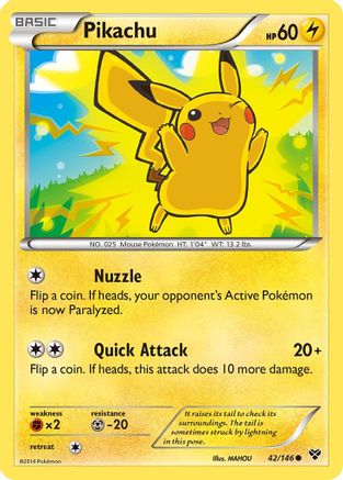 Pikachu 042/146 XY Base Set - Common