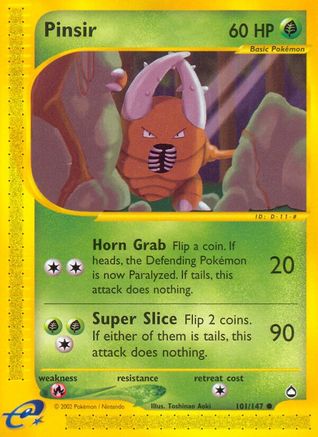Pinsir 101 Aquapolis - Common