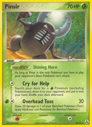 Pinsir 024 - Reverse Holofoil Legend Maker - Rare
